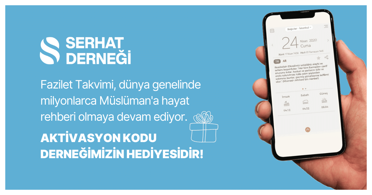 Fazilet Takvimi Aktivasyon Kodu